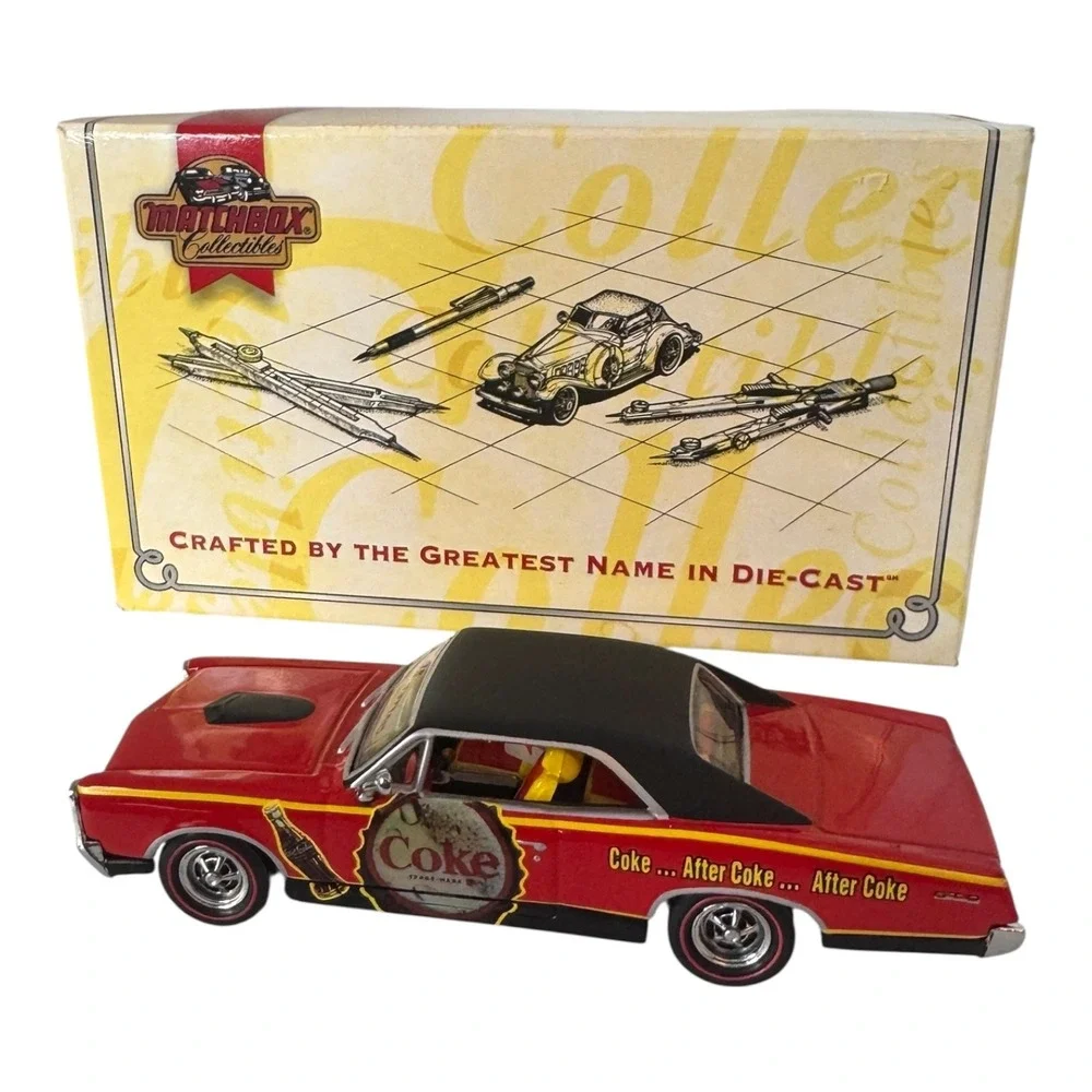 Matchbox Coca-Cola 1967 Pontiac GTO Diecast Car Cruisin with Coke Dinky YMC03/B